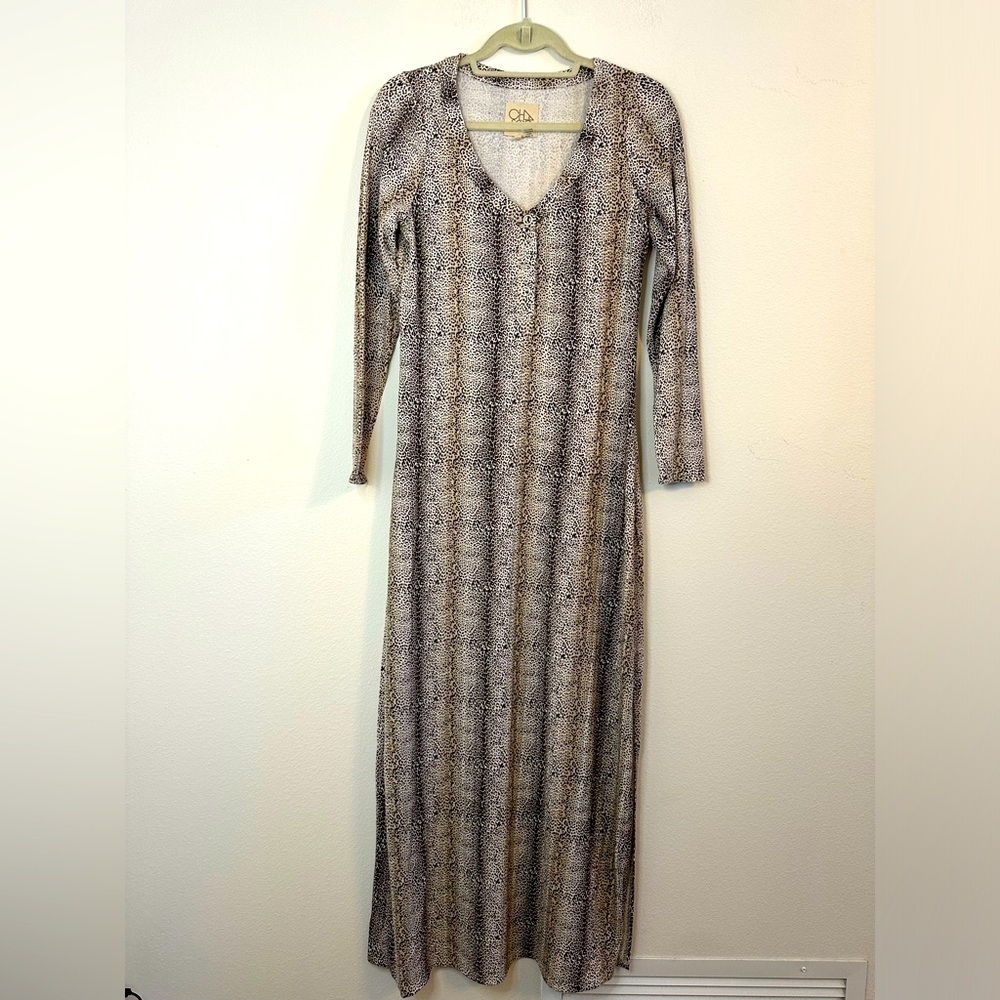 Chaser Animal Print Maxi Dress size S NWOT Chaser Revolve